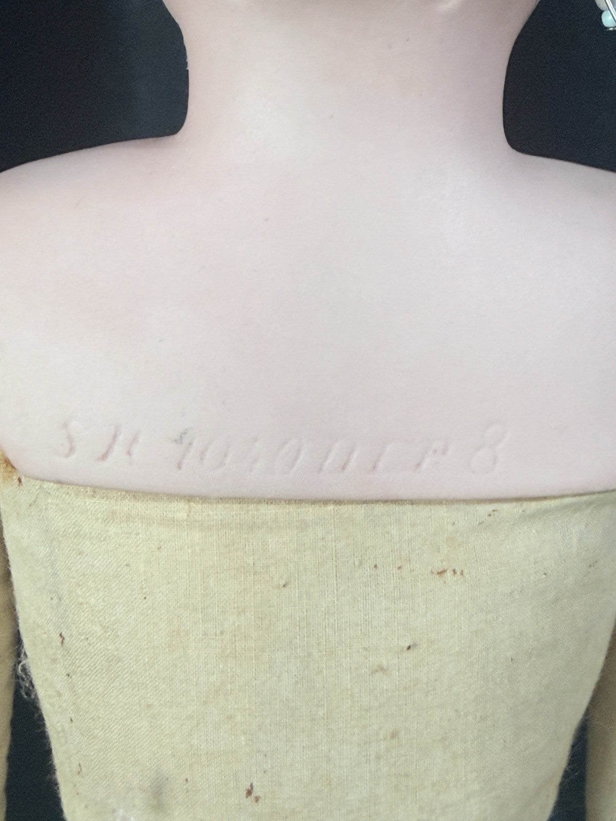Antique German Simon Halbig Mold Dep 1040 Dep 8  Bisque Head 21” Doll
