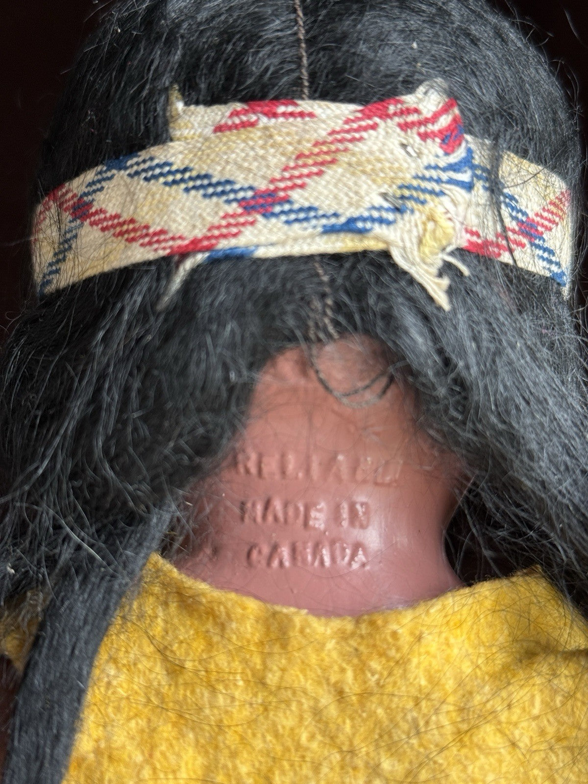 Vintage Reliable 12.5" Composition Indian Native American Doll