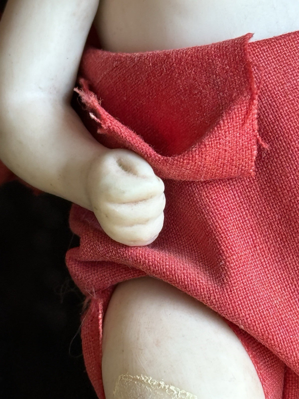 Antique German Kestner (?) 5” All Bisque Mignonette Dollhouse Baby Doll