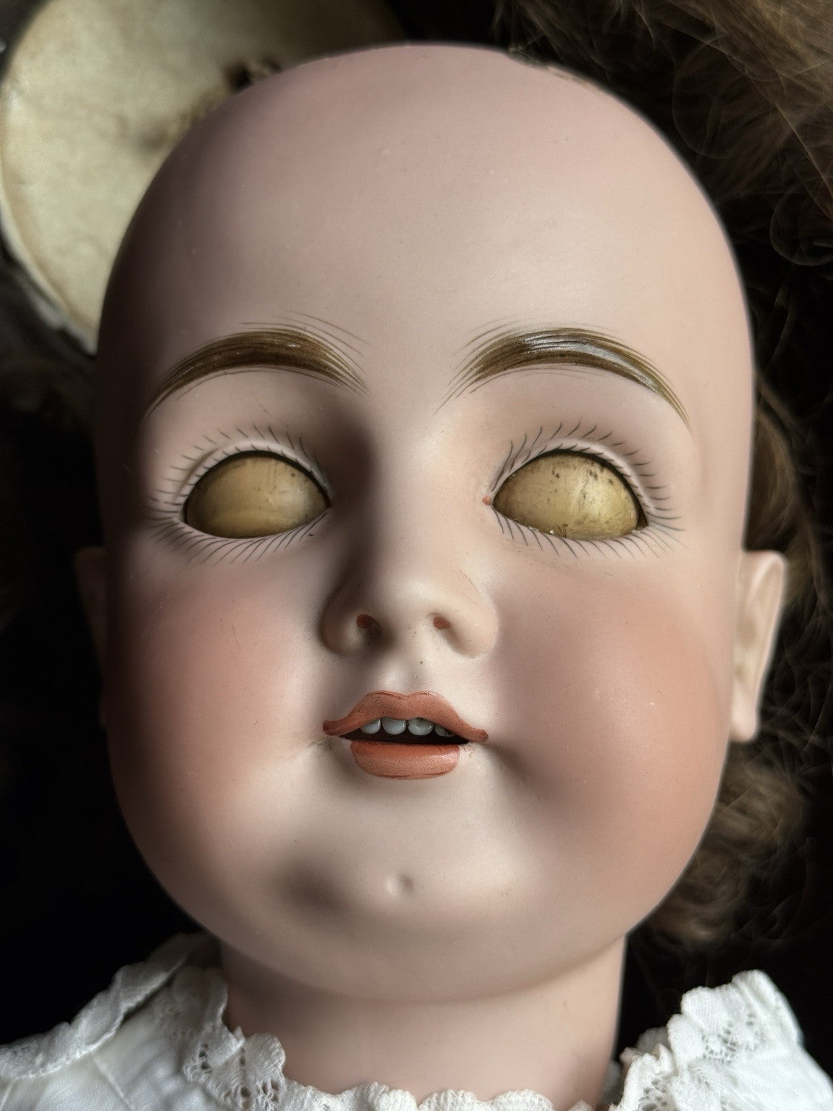 Large Antique German 29” Kestner 164 Bisque Head Doll
