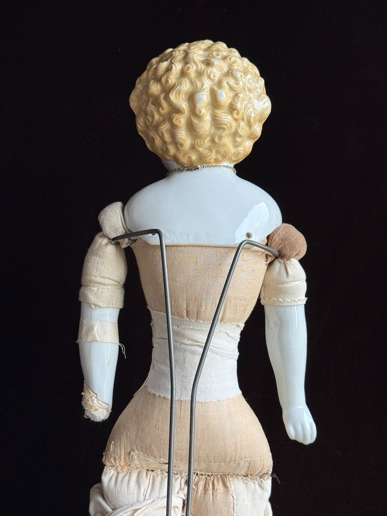 Antique German 21.5” ABG Alt Beck Gottschalck 1000 Highland Mary China Head Doll