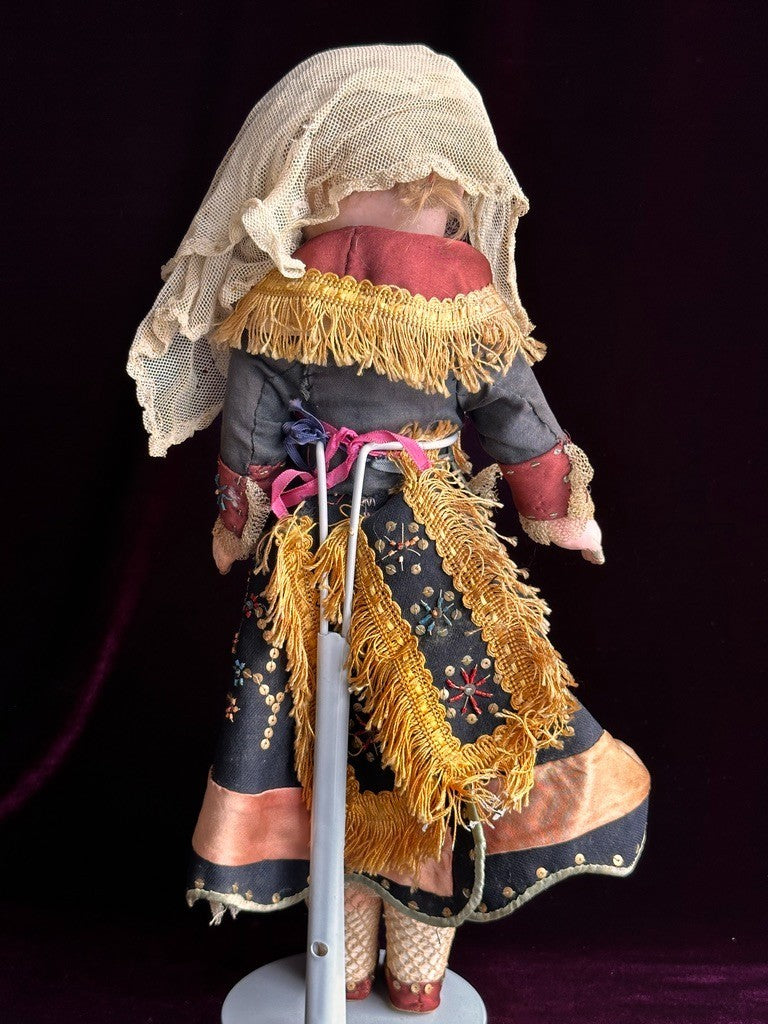 Unidentified Antique French/Italian (?) 16” Bisque Head Doll