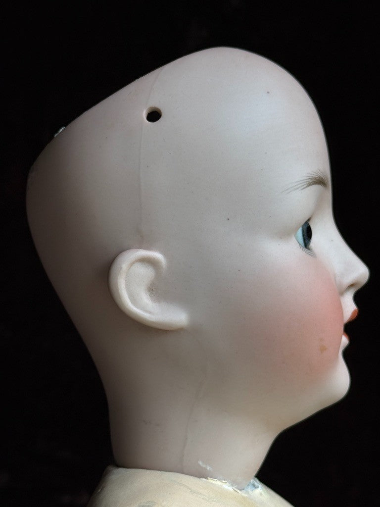 Antique German 26” Gebrüder Ohlhaver Revalo 10727 Bisque Head Lady Body Doll