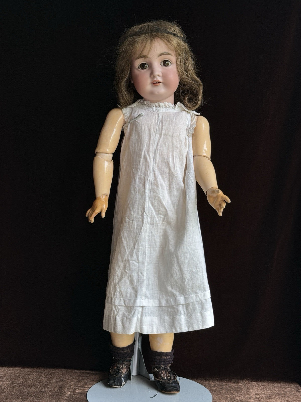 Large Antique German 29” Kestner 164 Bisque Head Doll