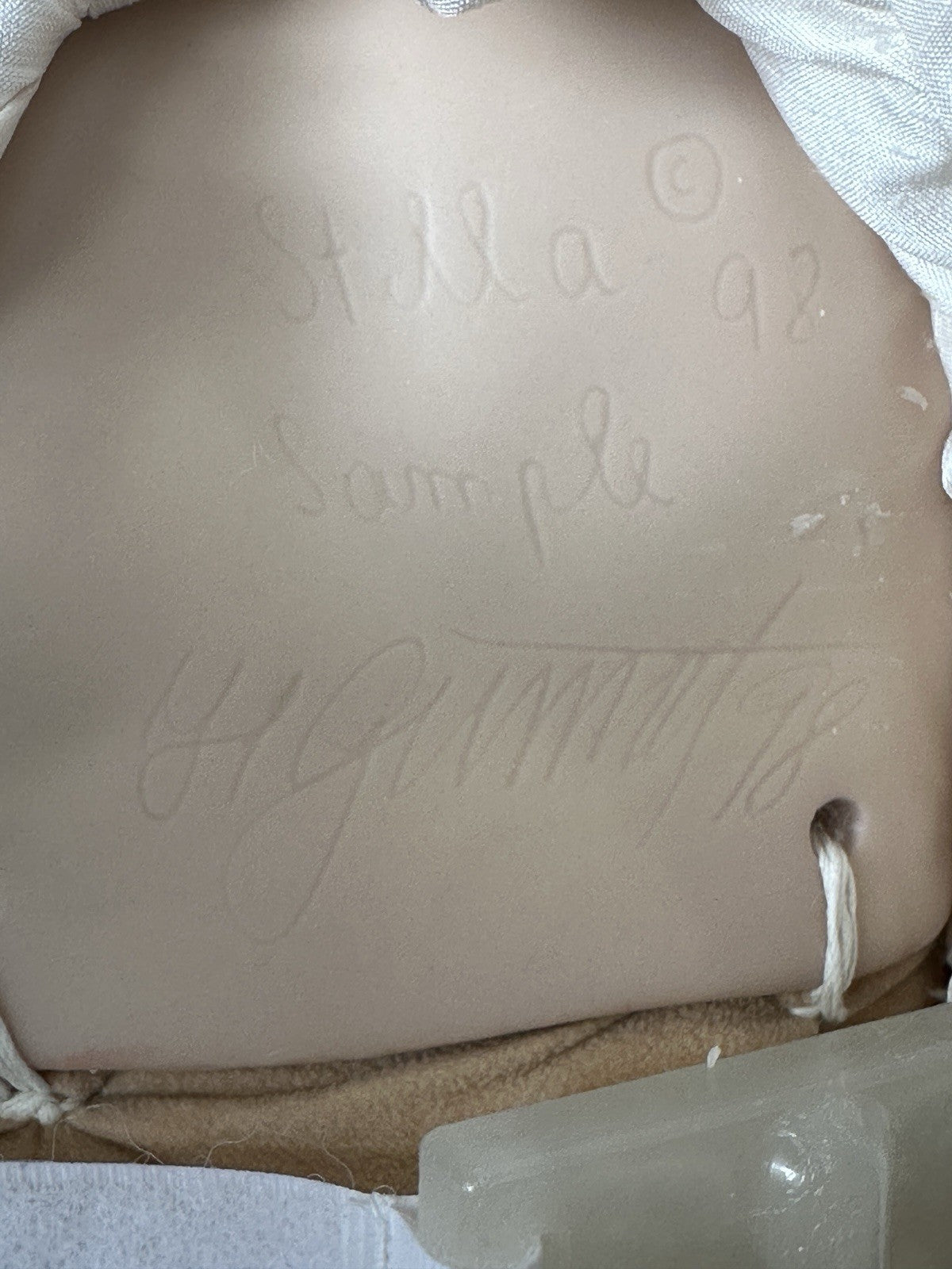 Artist Hildegard Gunzel Wax Over Porcelain Portrait 34” Doll “Stella” Sample