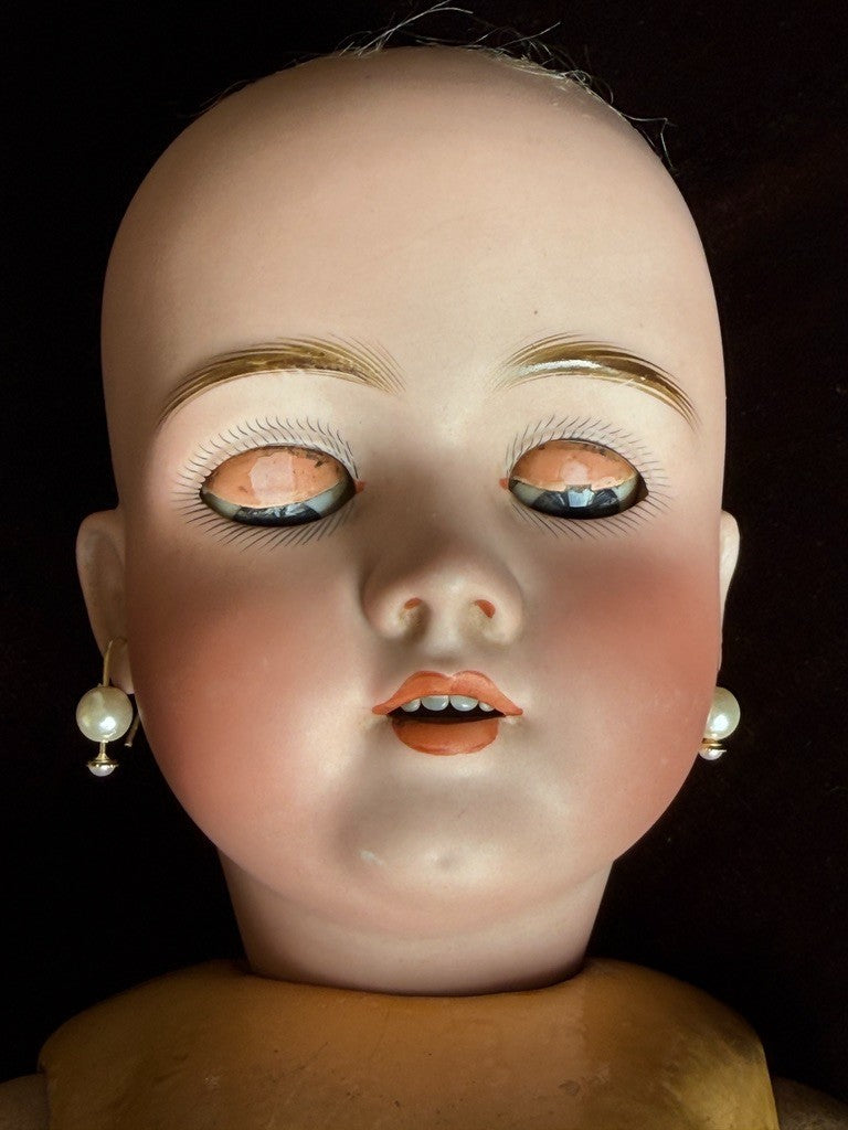 Antique German 23” Walkure Bisque Head Composition Body Doll