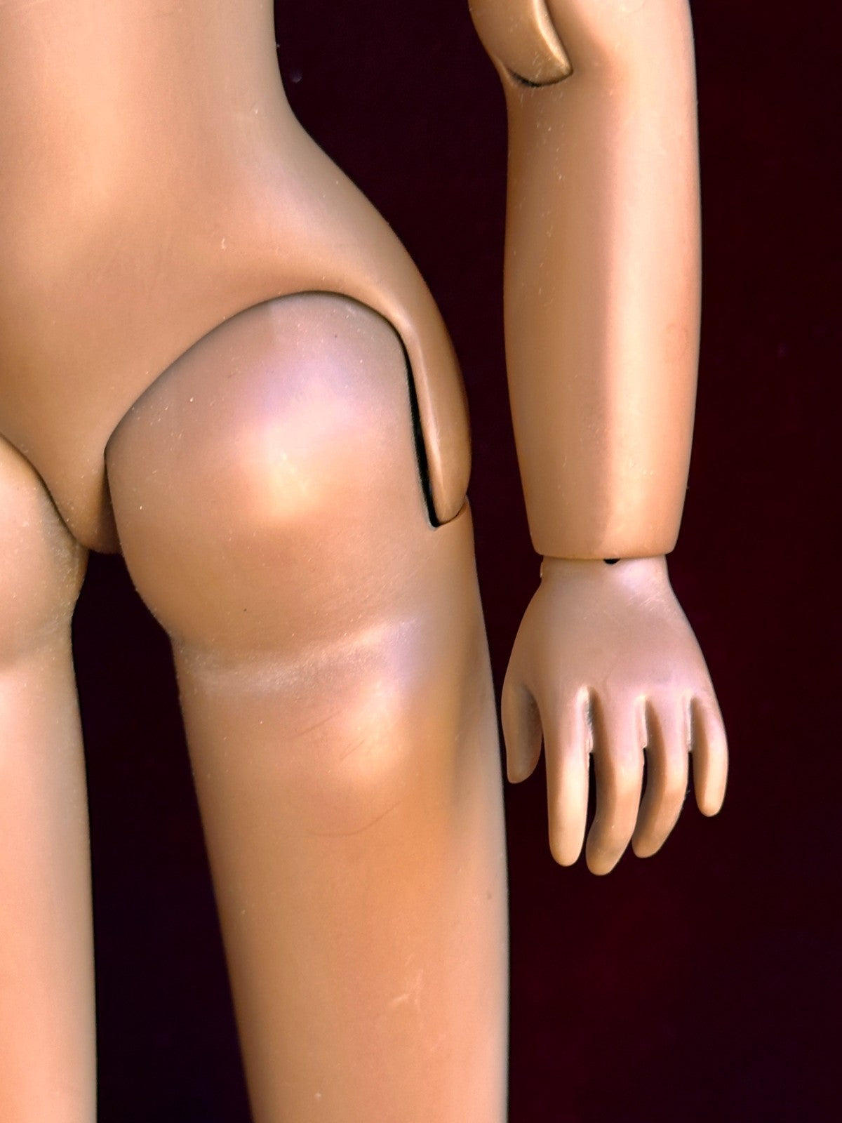 Rare 15” Dark Complexion Porcelain Repro of Antique French Huret Fashion Doll