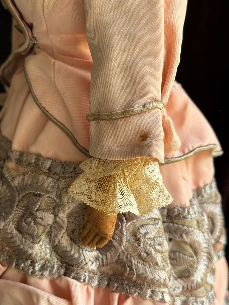 Antique German 20” Covered Wagon China Head Doll