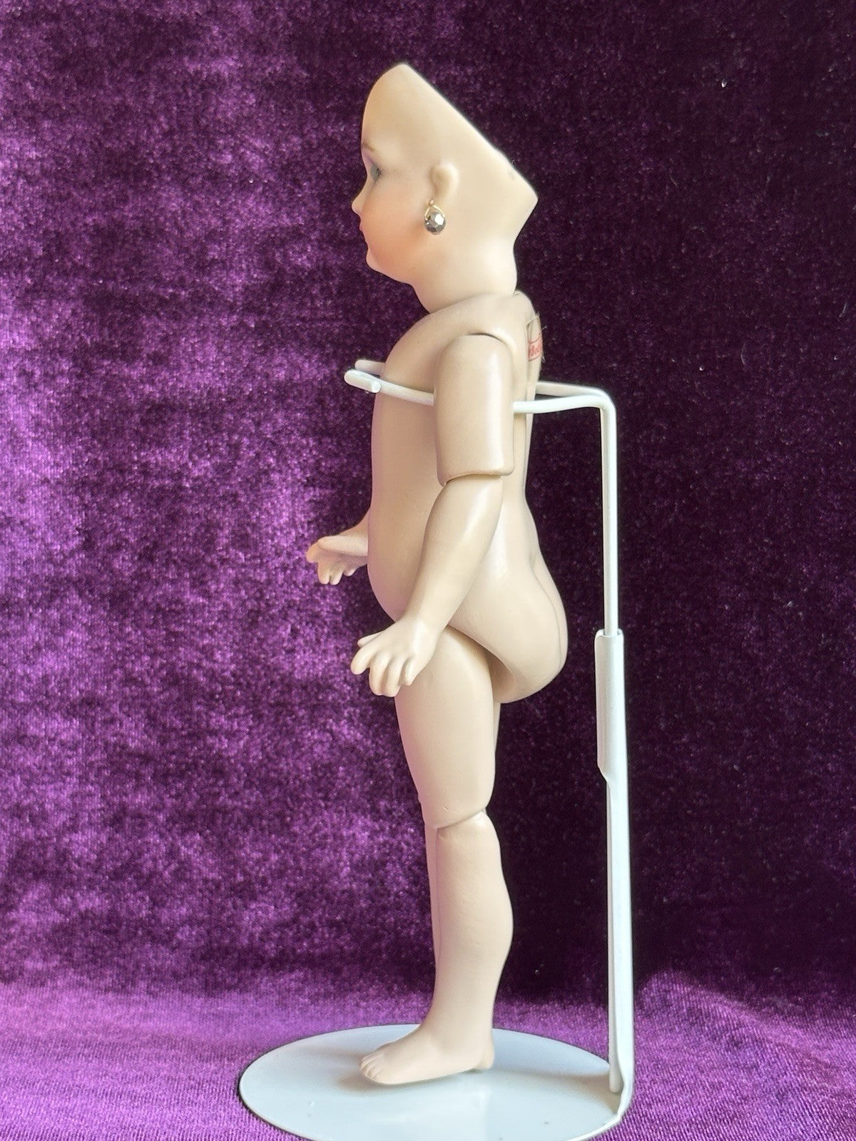 Porcelain Compo Petite 8” Reproduction of Antique French Andre Thuillier Doll
