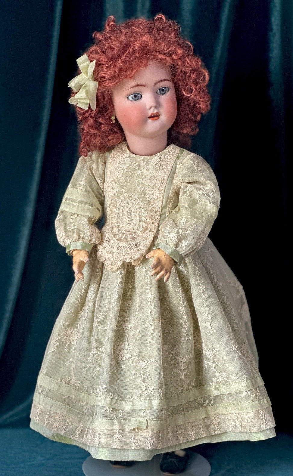 Rare Antique German Simon Halbig 21” Doll Mold 1078 Bisque Head Composition Body