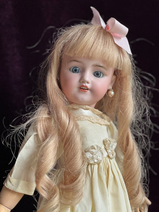 Antique German 20” Simon Halbig 1248 SANTA Doll Bisque Head French Body w/Crier