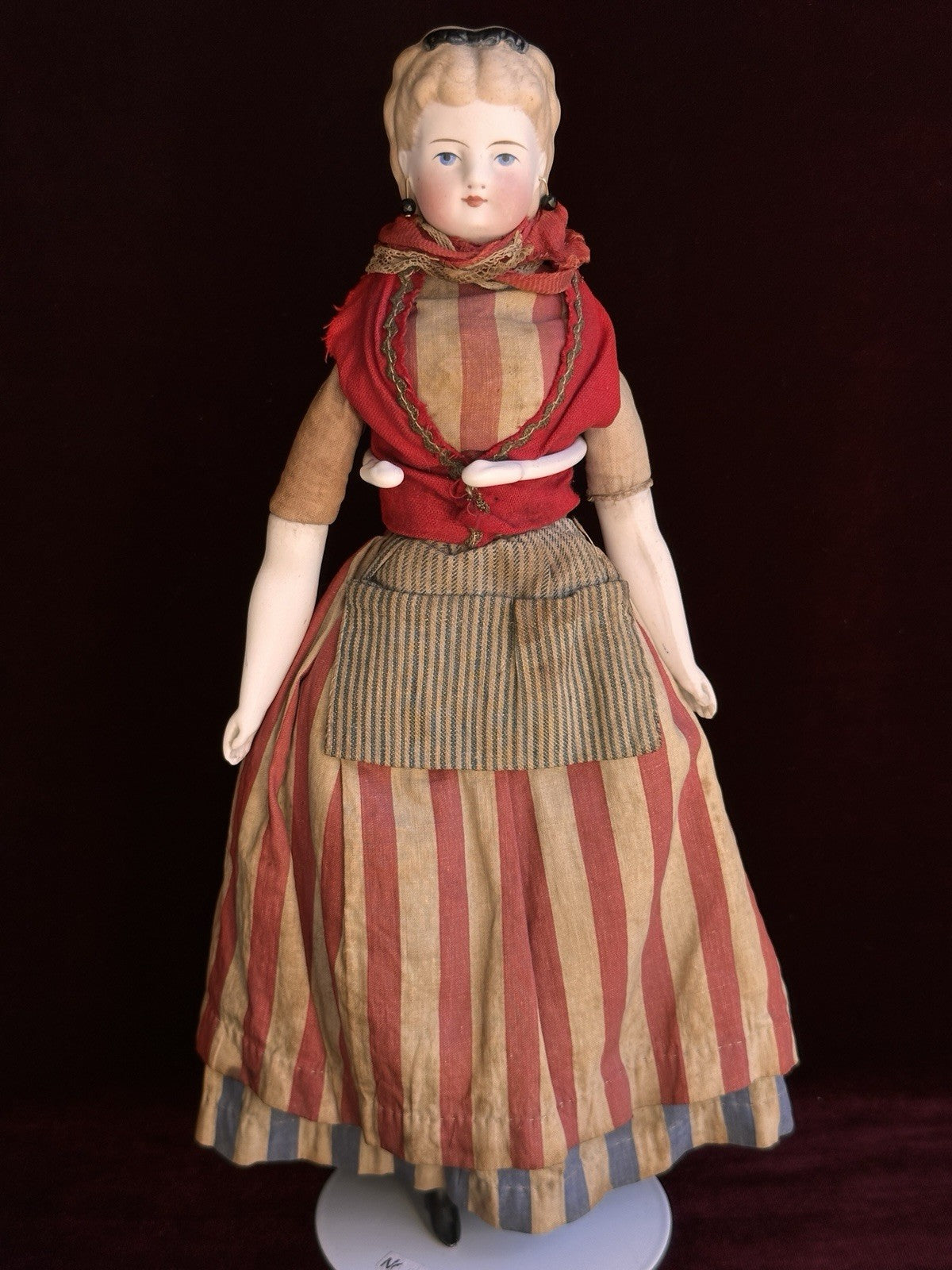 Rare Antique German 13.5” Simon Halbig Parian Bisque Head China Fashion Doll