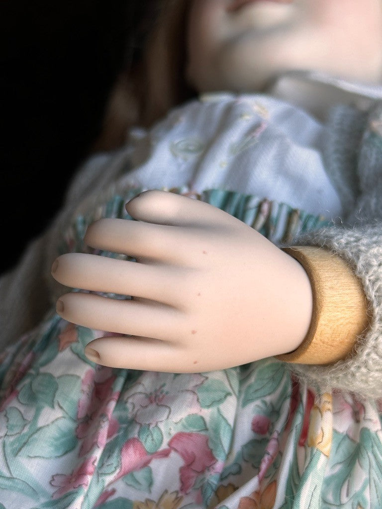 Collectible 19" Wooden/Porcelain Lynne & Michael Roche Emily LE Doll