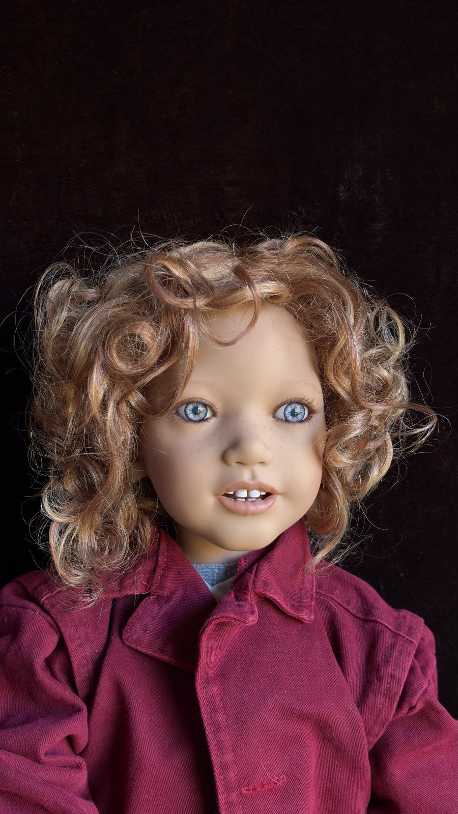 Collectible Annette Himstedt 33” Vinyl Doll Akki Boy from Finland New in Box