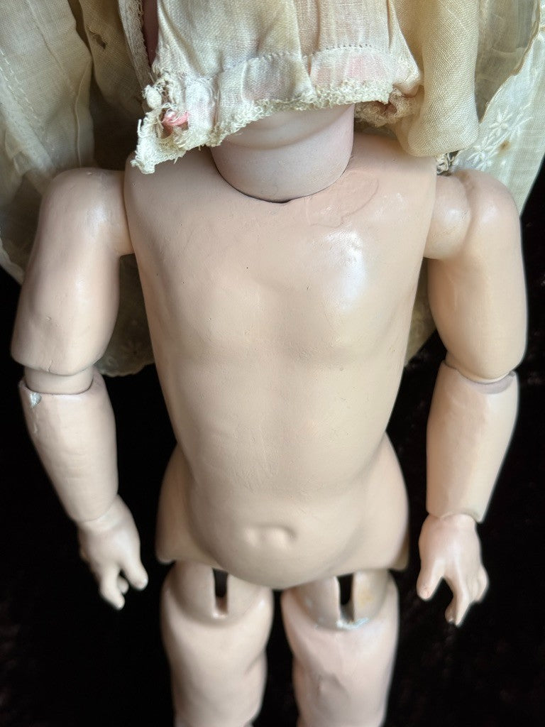 Antique German 14” Kestner 143 Bisque Head Doll