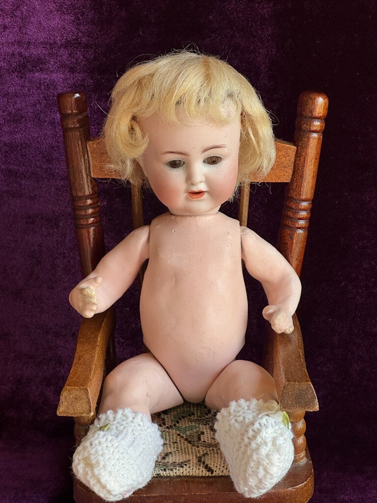 Antique German 8” Alt Beck Gottschalk Bisque Head 1361 Bisque Head Baby Doll