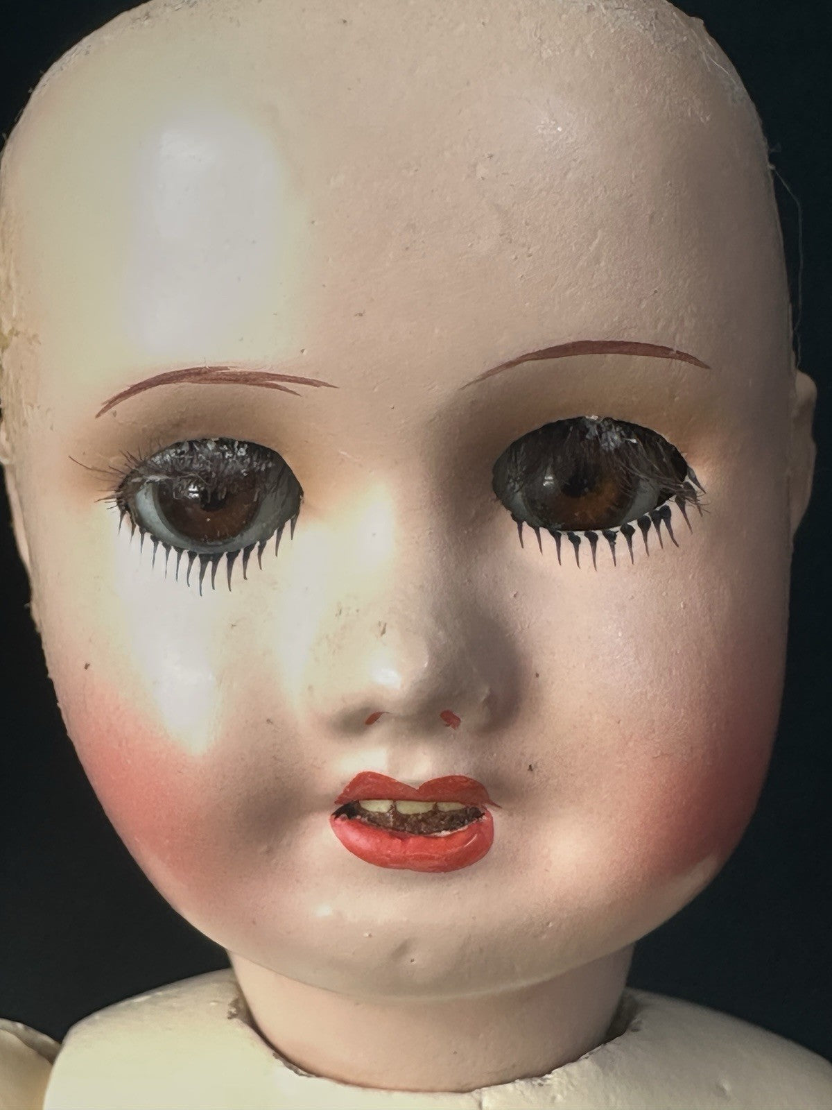 Antique French 10 3/4” Bleuette SFBJ France Papier Mache Head New Body Doll