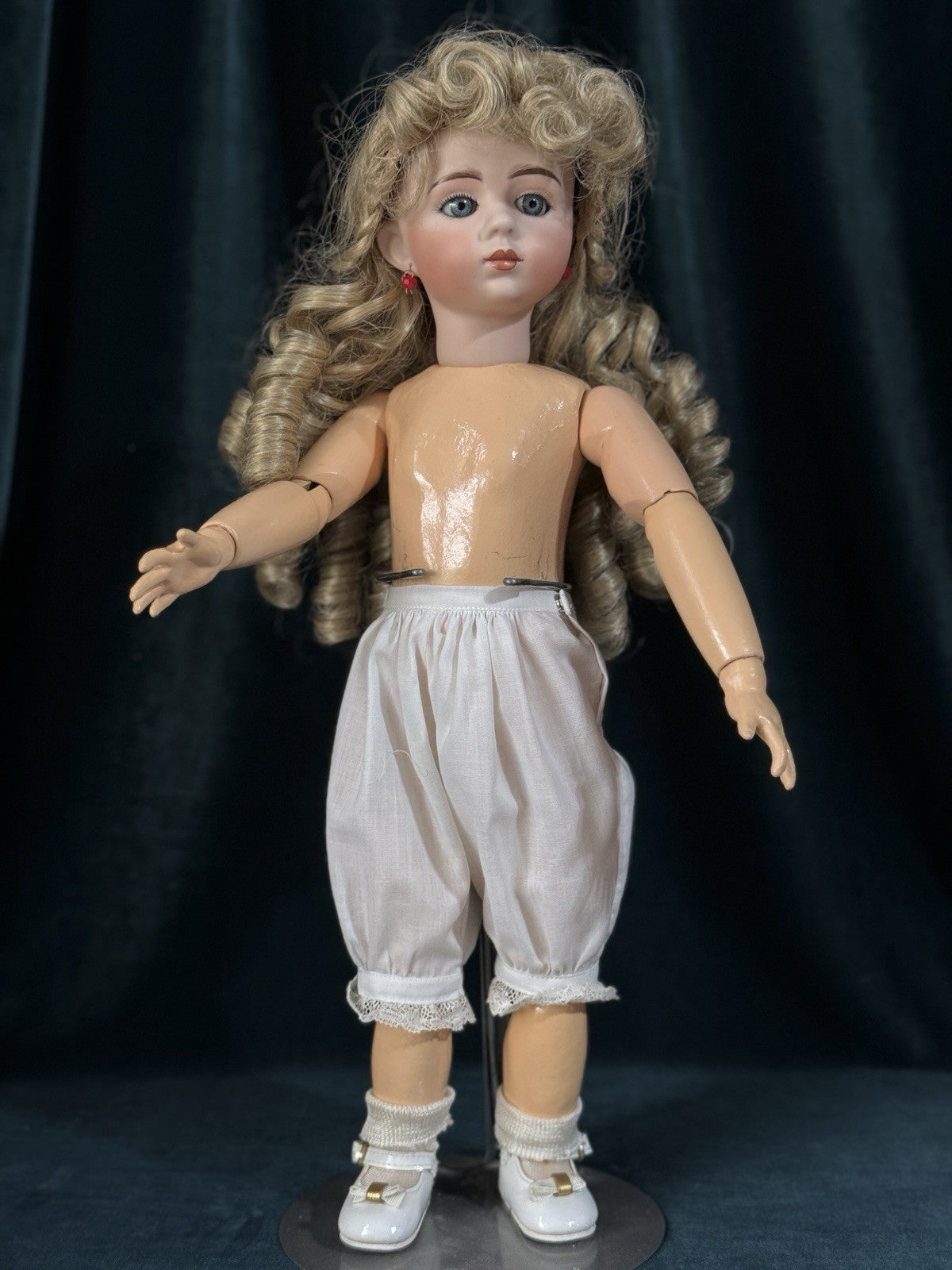 Artist Reproduction of Antique French Albert Marque 17” Doll Porcelain Head