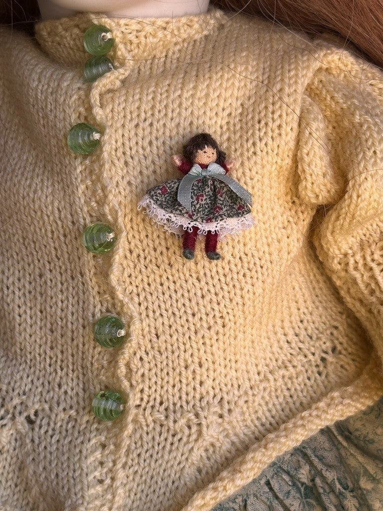 Large Collectible 21" Wooden/Porcelain Lynne & Michael Roche Hannah LE Doll