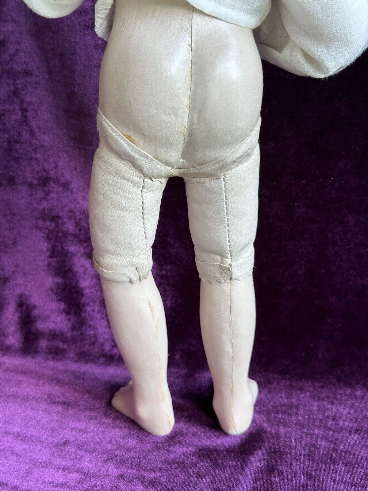 Very Rare OOAK 15.5” French Artist Malou Ancelin Leather Handmade Signed Doll