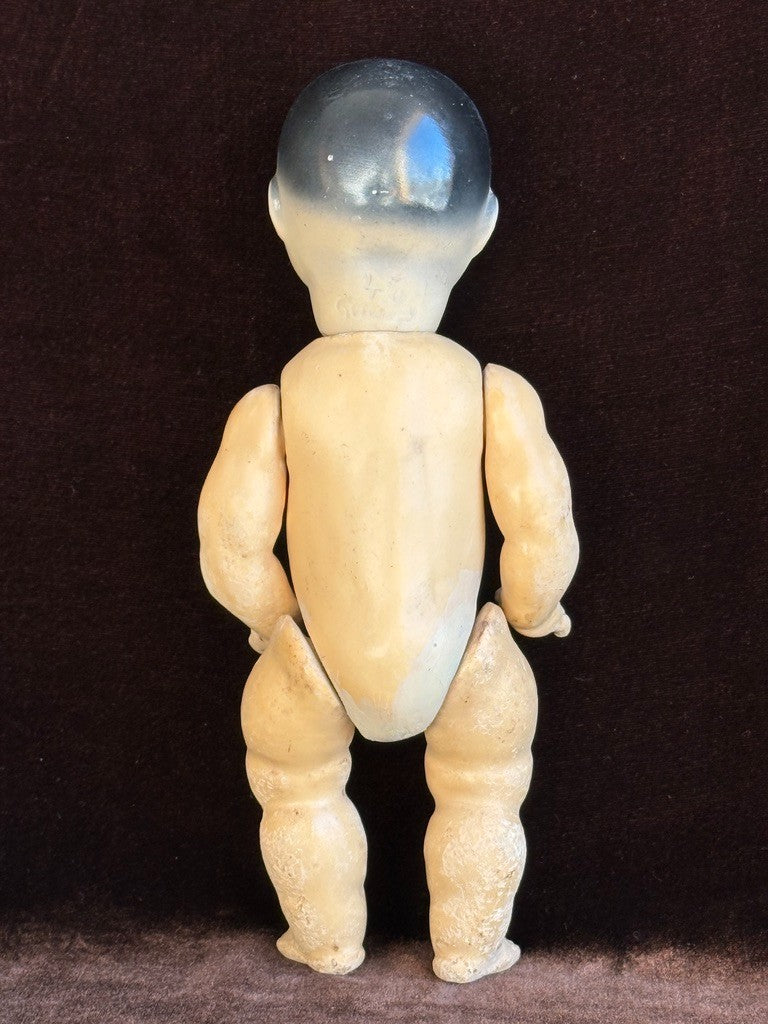 Antique German 8.75” Armand Marseille Oriental Bisque Head Asian Toddler Doll