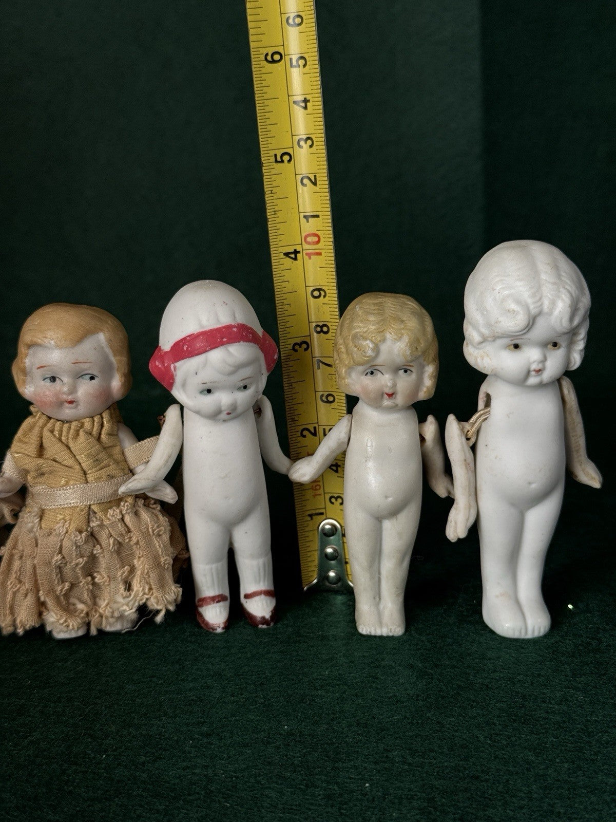 Lot Of 5 Vintage Japan Bisque Frozen Charlotte Baby Dolls