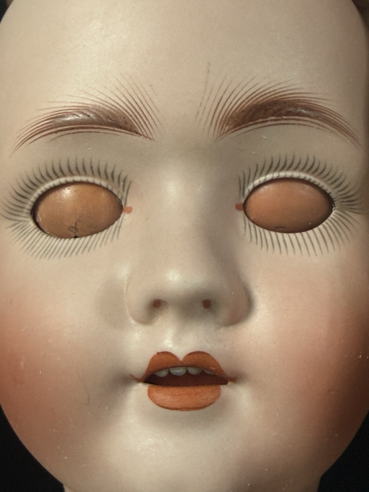 Antique German Walkure 30” Doll Bisque Head Composition Body