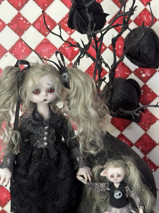 OOAK Artist Vampire Fantasy Character Dolls By A. Gibbons Lil Poe Collection