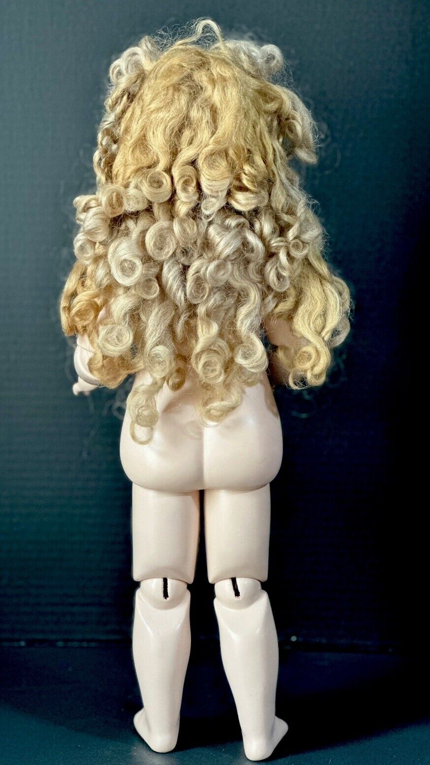 Collectible Artist Reproduction Of Bru Jne 19” Doll Porcelain Head Seeley Body