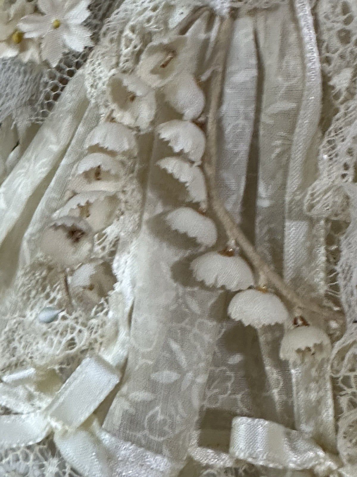 Vintage 1950’s Vogue Hard Plastic SLW Strung Ginny Doll Original Bride Outfit
