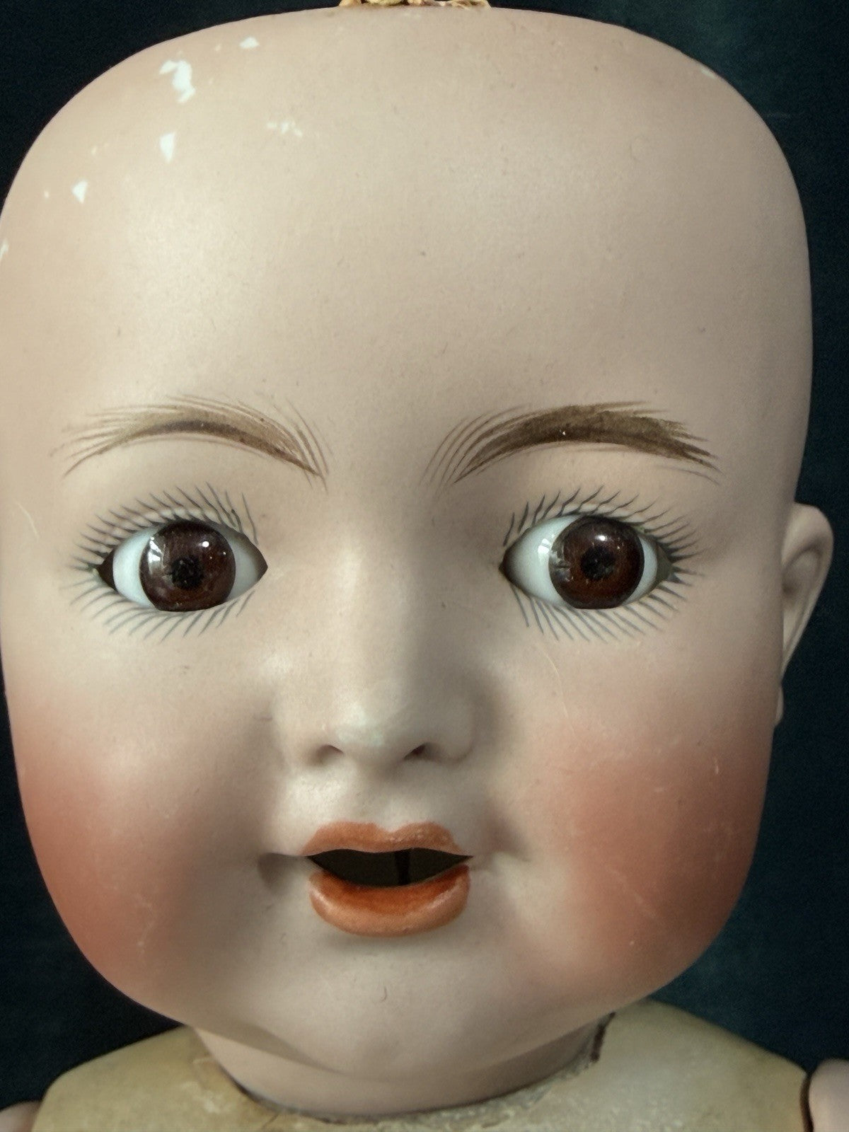 Antique German Kammer & Reinhardt Simon Halbig 126 Flirty Sleepy Eyes 17” Doll