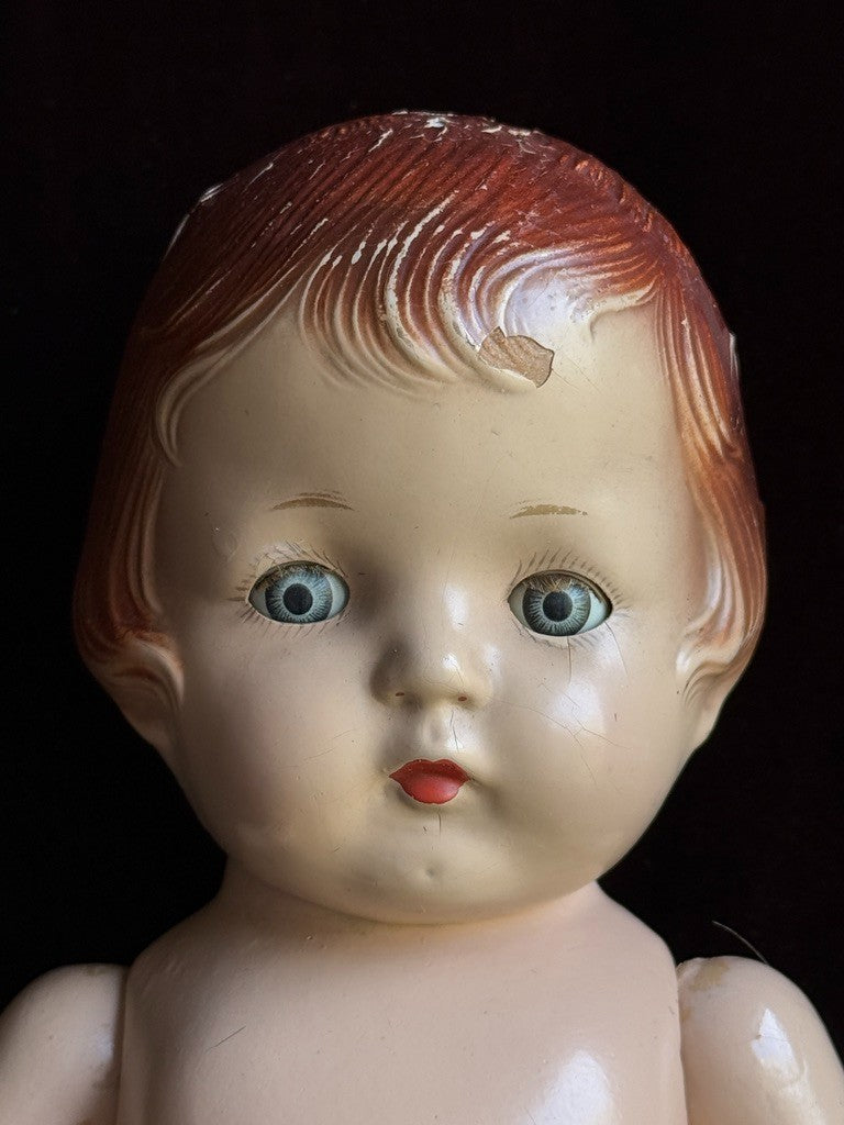 Unmarked Vintage American 17” Patsy Lou Composition Doll