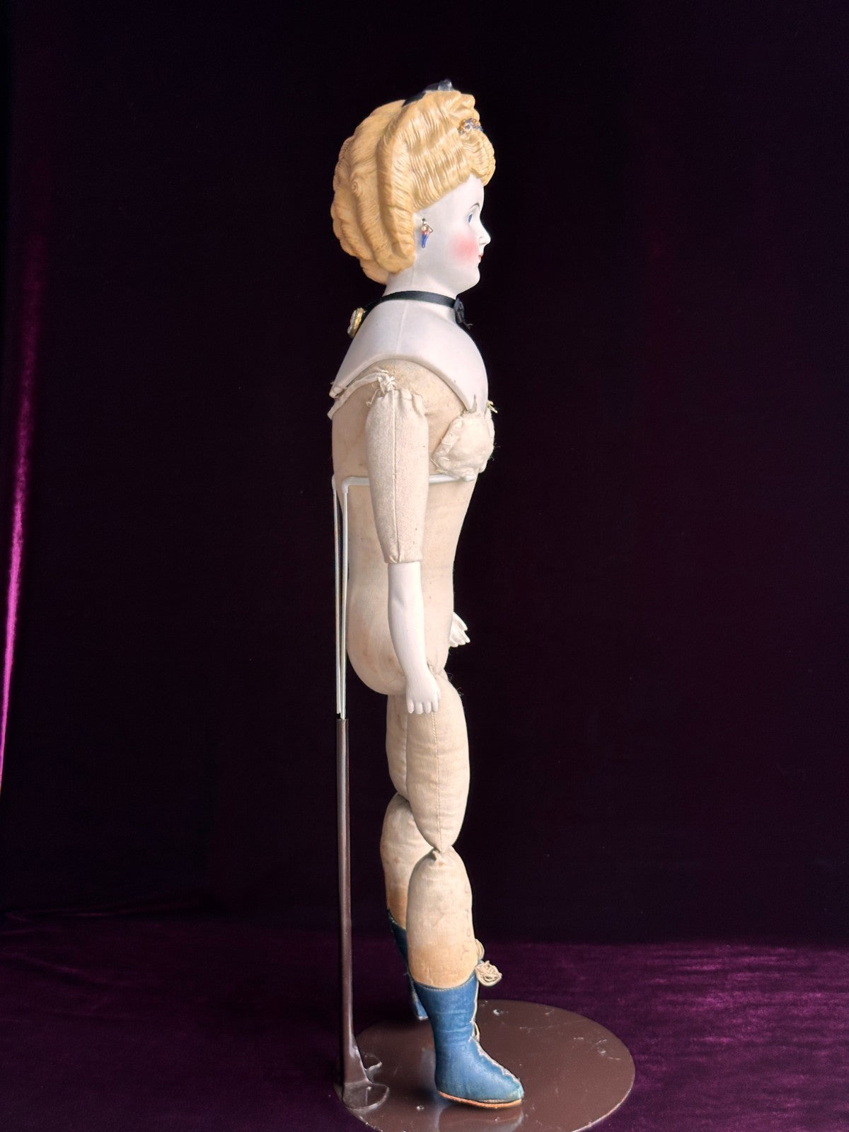 Rare Antique German 21” Bisque Parian China Fashion Doll