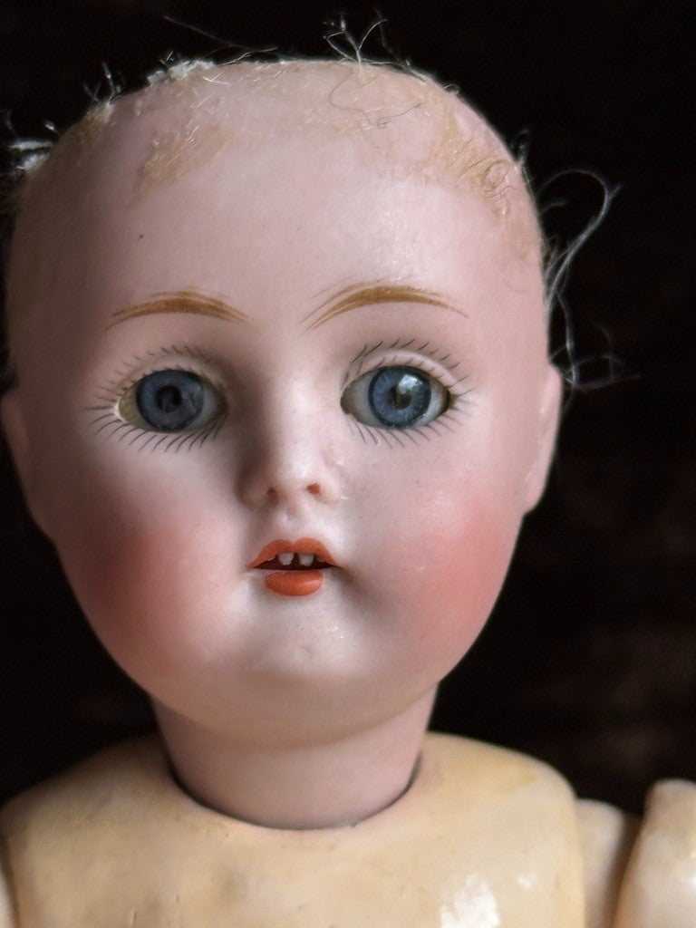 Rare Antique German 7.5” Kestner 155 Miniature Bisque Head Doll