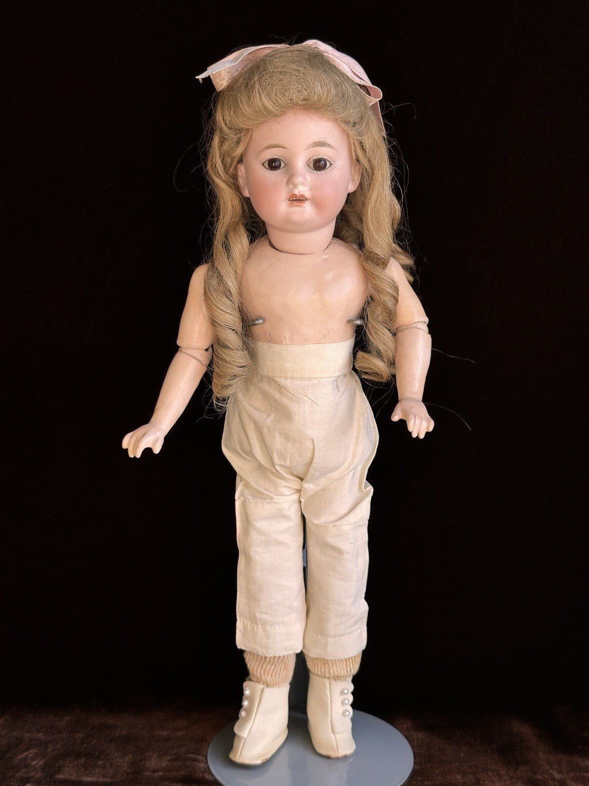 Antique German 14” Armand Marseille 1894 Dep Bisque Head Doll