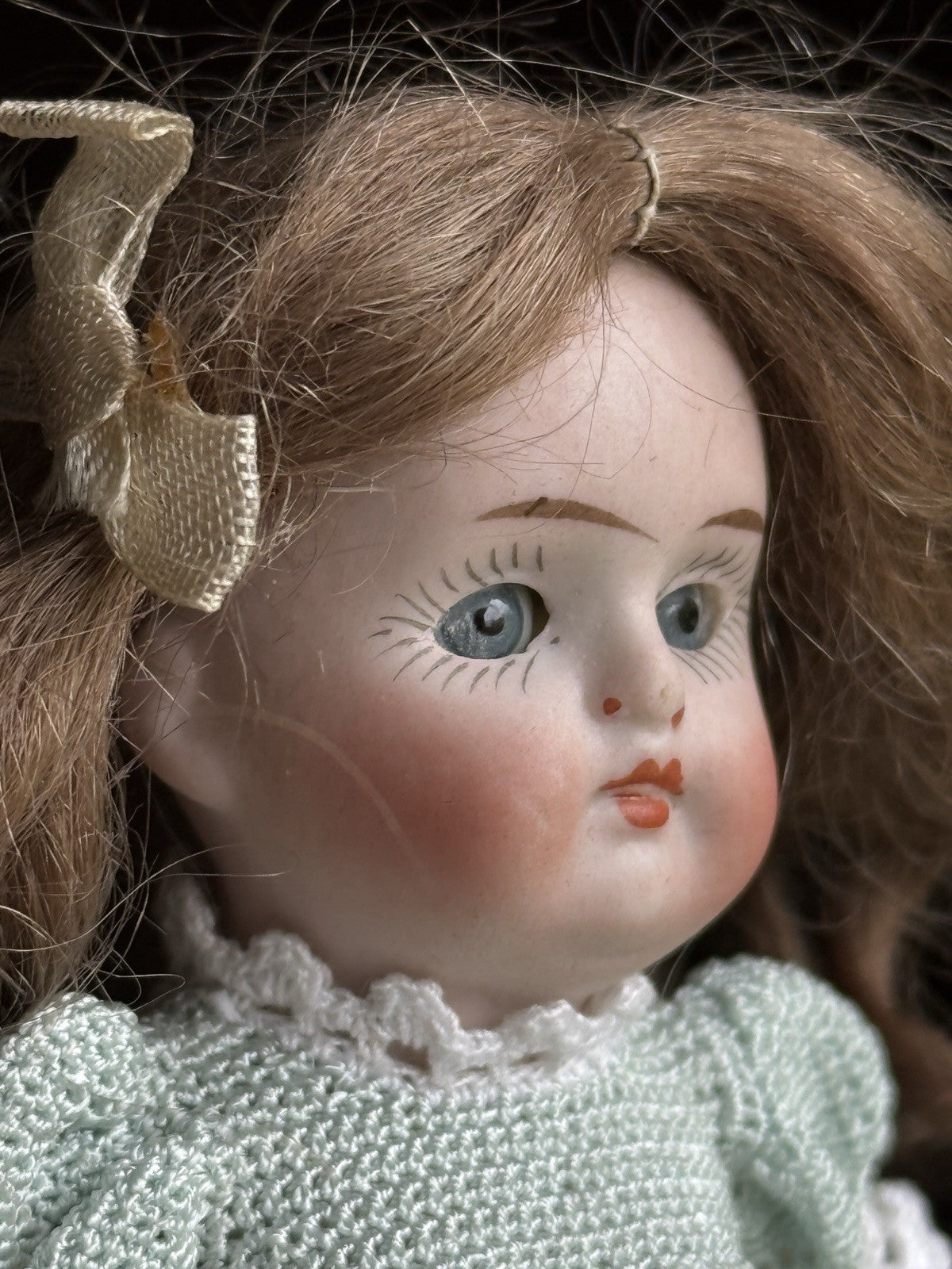 Antique German 4.5” Kestner 208 All Bisque Mignonette Dollhouse Doll