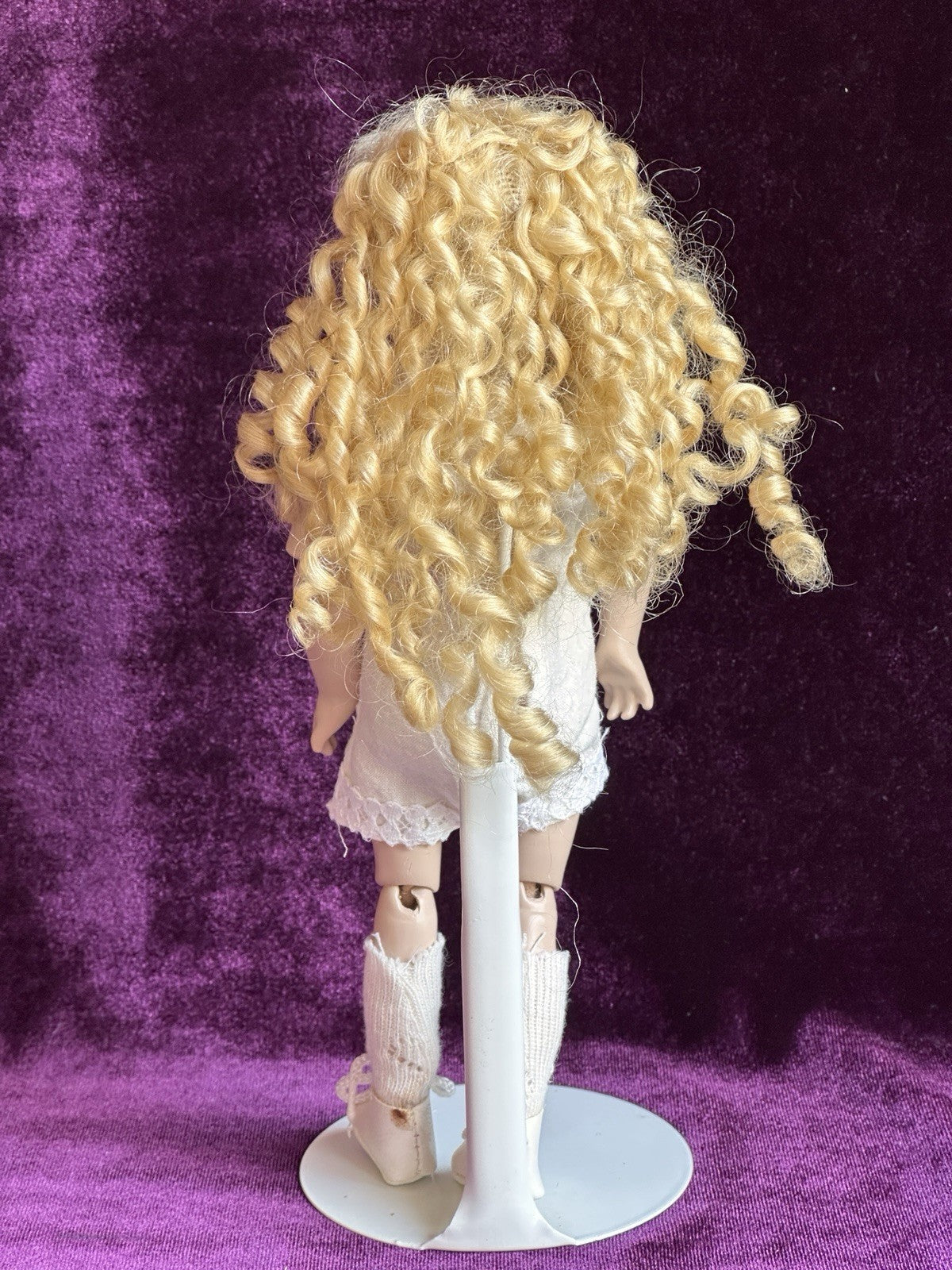 Porcelain Compo Petite 8” Reproduction of Antique French Andre Thuillier Doll