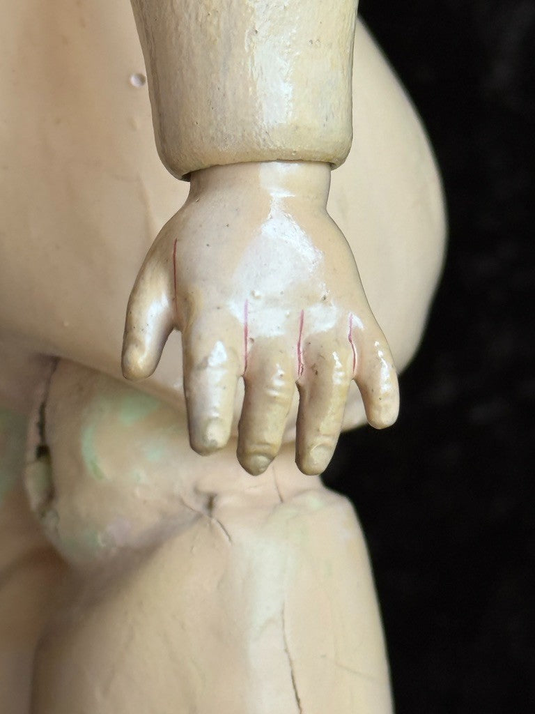Antique German 18” Gebrüder Ohlhaver Revalo 10727 Bisque Head Doll