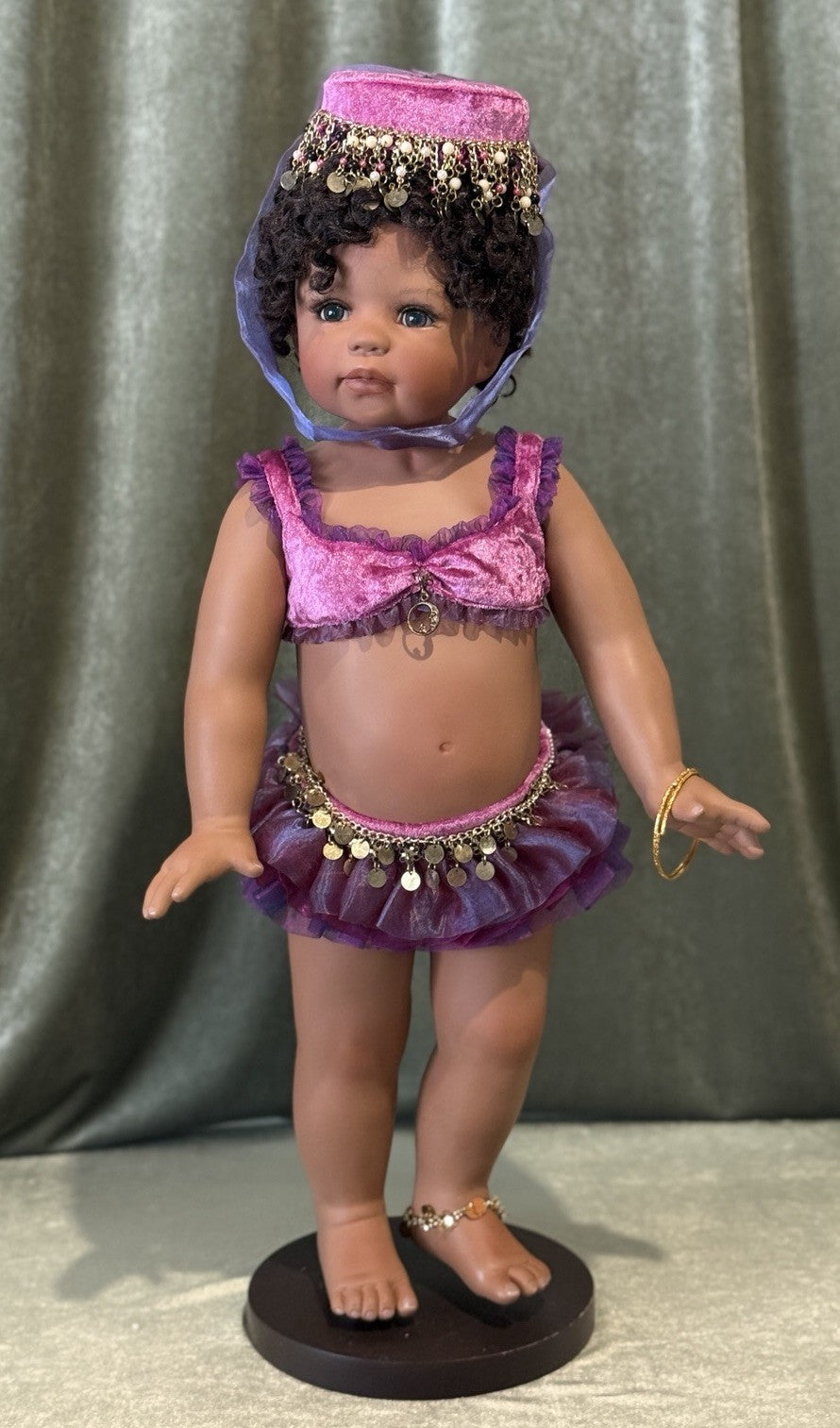 Collectible Porcelain 26” Doll “Belly Dancer” by Monika Levenig LE 250 Tag/COA