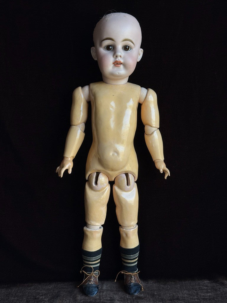 Rare Antique German 21” Kestner 156 Bisque Head Doll