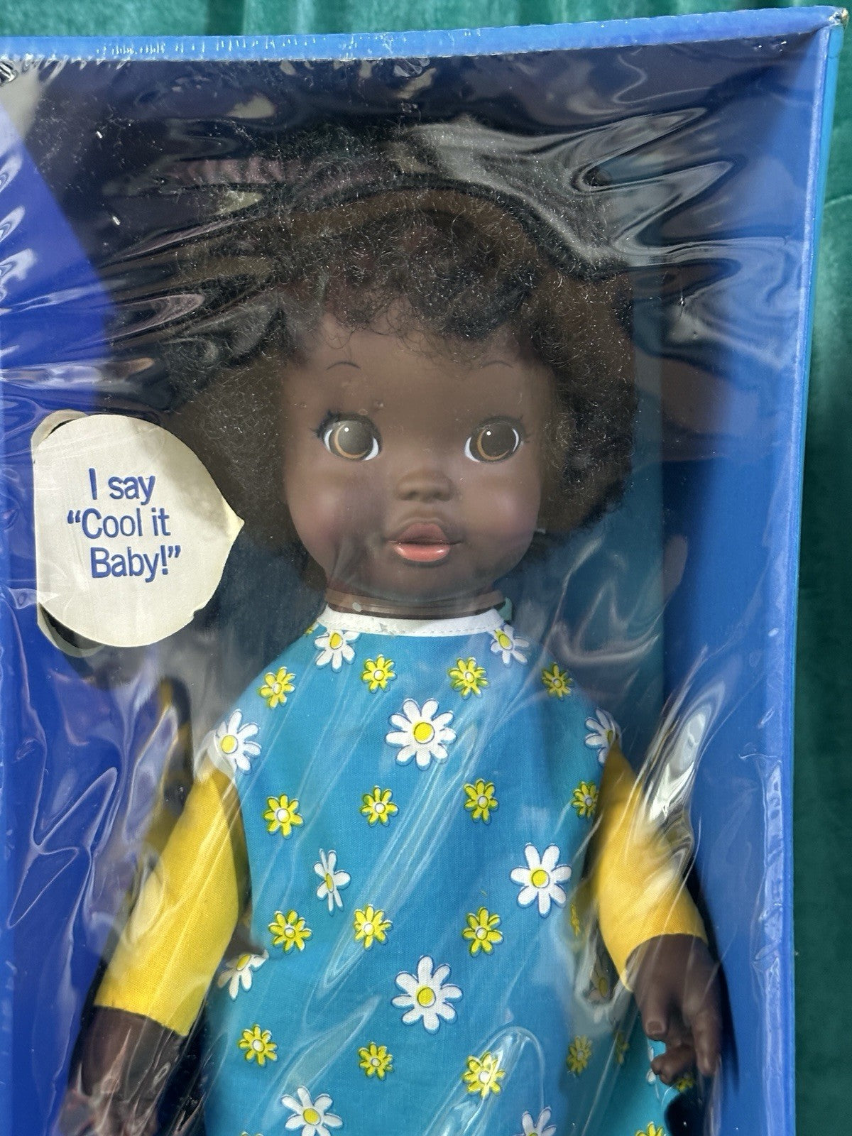 NRFB Vintage 1970 Shindana Pull String Talking Tamu African AmerIcan Doll