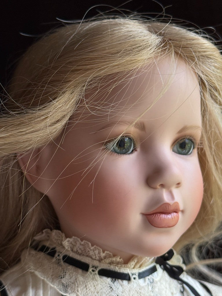 Collectible Porcelain 24” Linda Mason Julaine Doll LE 25 with Certificate Tag