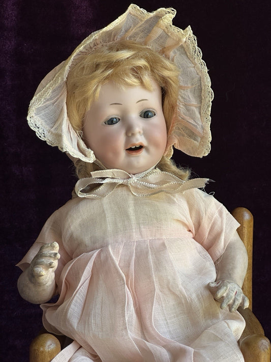 Rare Antique German 11.5” Armand Marseille 590 Bisque Head Baby Doll