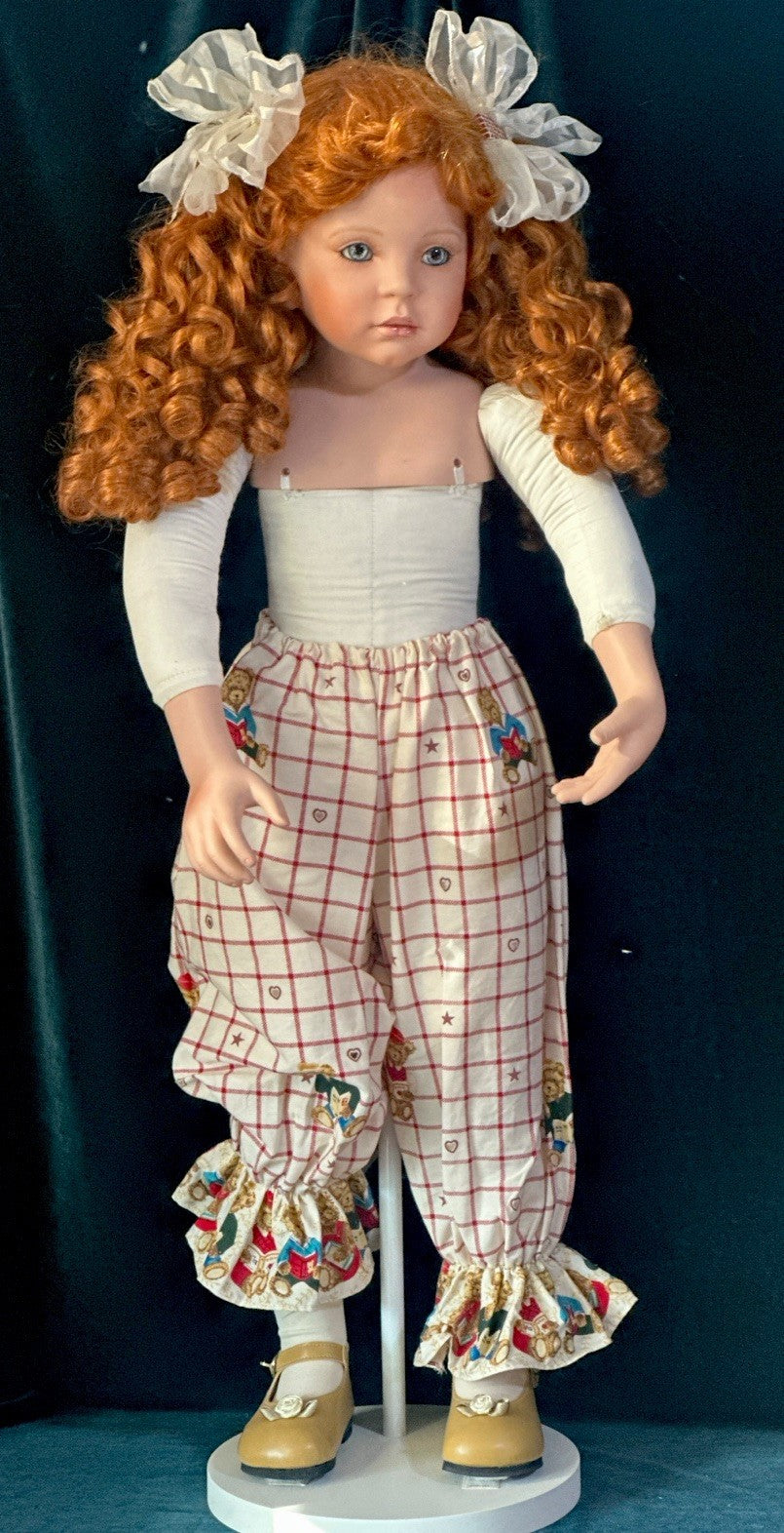 Large 29” Porcelain Doll “Abbie” by Donna Rubert LE 1000 Tag/Toy
