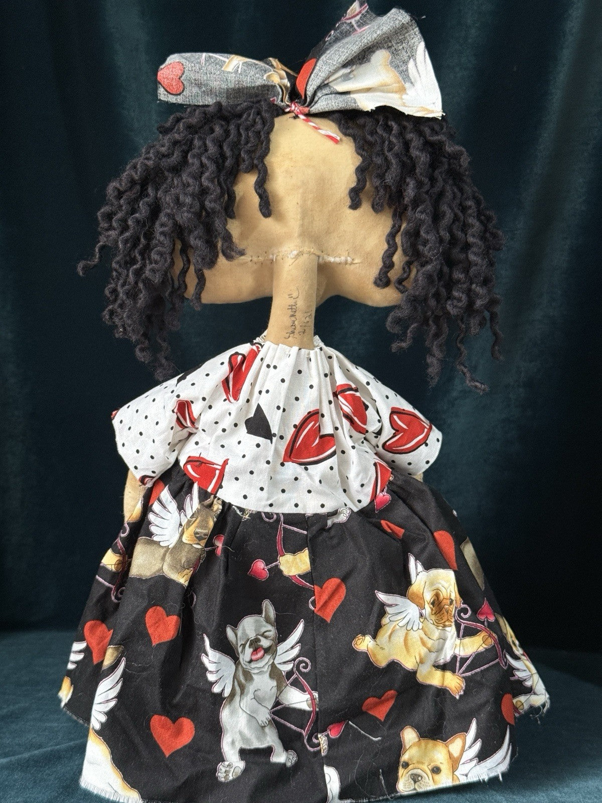 Lot Of 2 OOAK Artist Handmade Whimsical Cloth 22” Doll