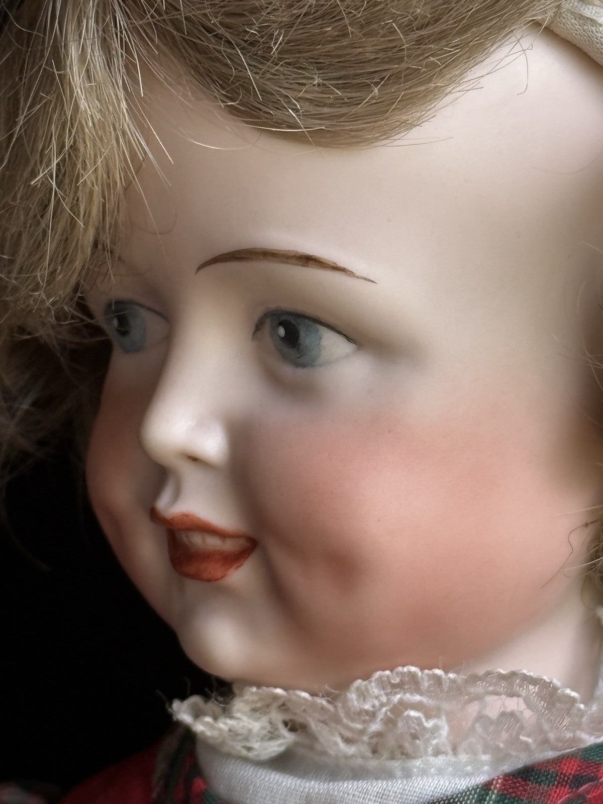 Rare Porcelain/Composition 15” Repro of Antique Simon Halbig 151 Character Doll