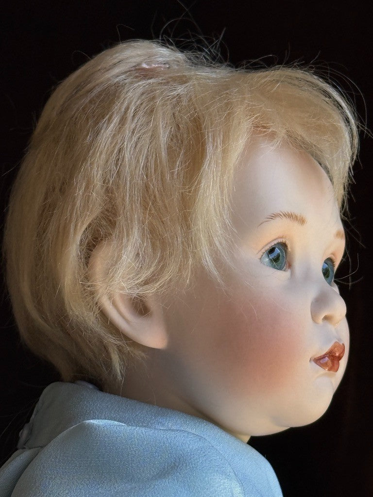 Italian Artist Beatrice Perini Porcelain Baby Doll Fiore with Tag LE 20 Damaged