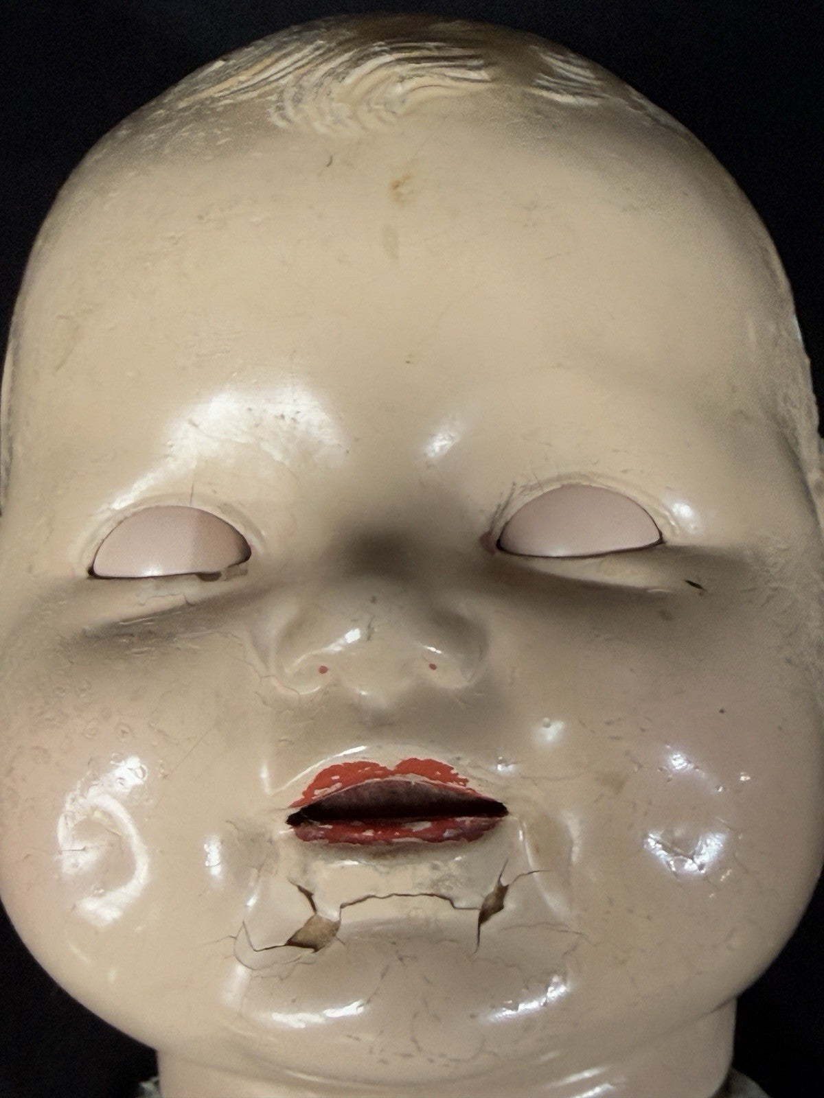 Vintage American E.I.H Horsman Composition 20” Doll “Dimples”