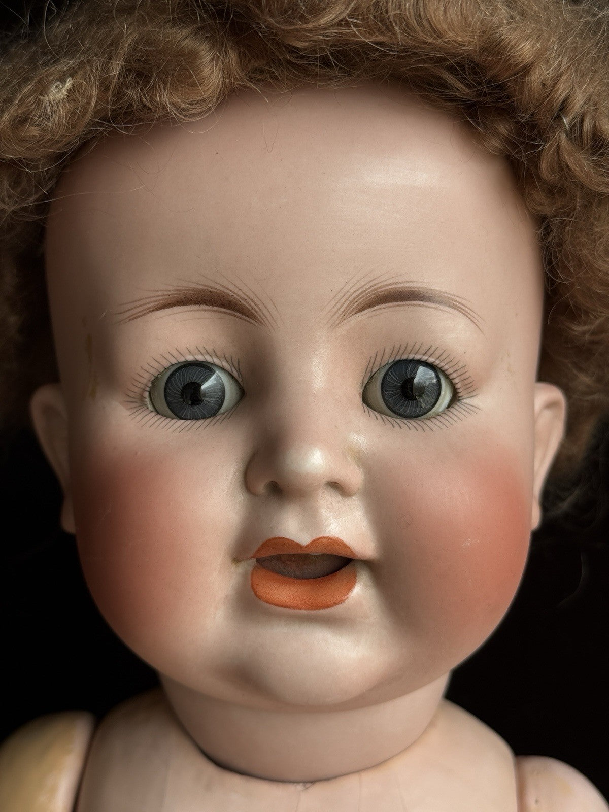 Antique German 21” ABG Alt Beck & Gottschalk 1361 Bisque Head Baby Doll