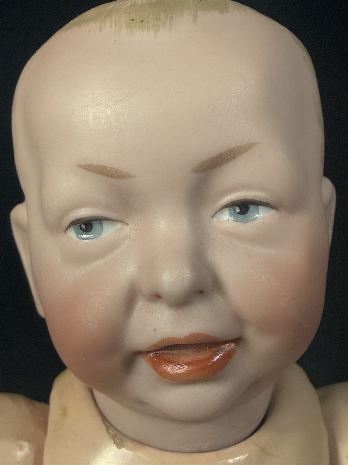 Antique German 11” Kammer Reinhardt 100 Kaiser Bisque Head Baby Doll